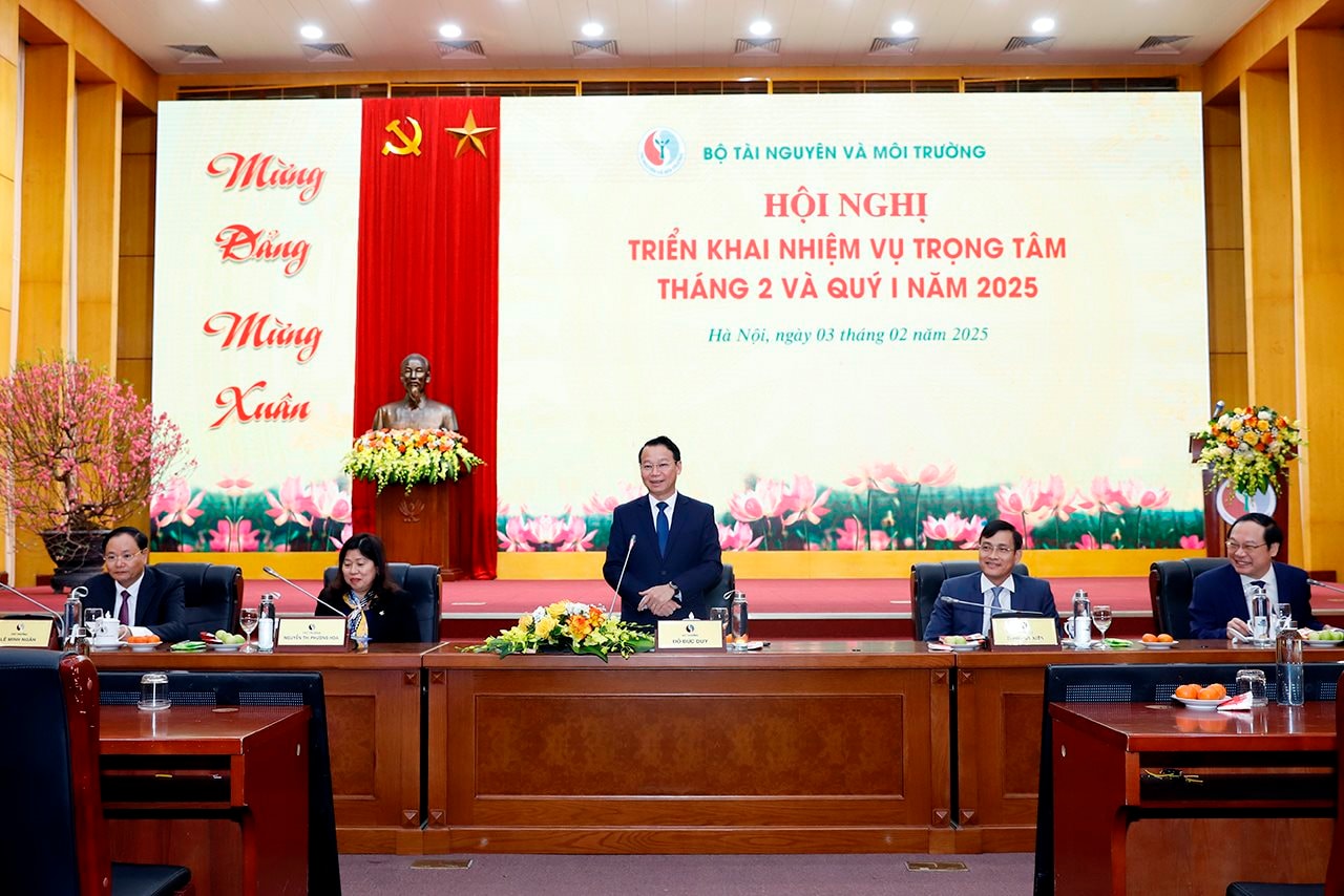 Bộ Tài nguyên và Môi trường triển khai nhiệm vụ trọng tâm đầu năm 2025